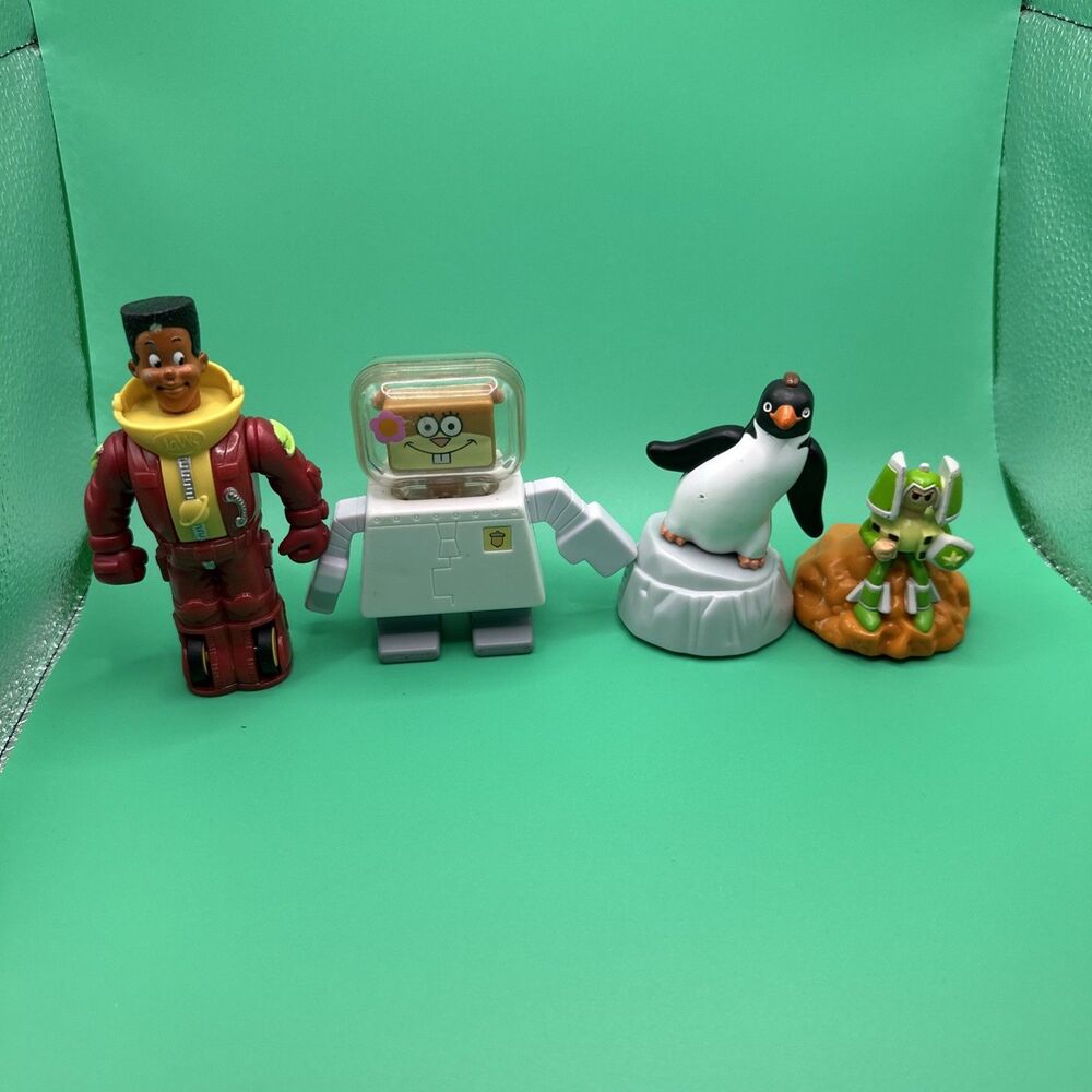 Burger King Vintage Toys Figure Mixed Character Lot 4 Pc